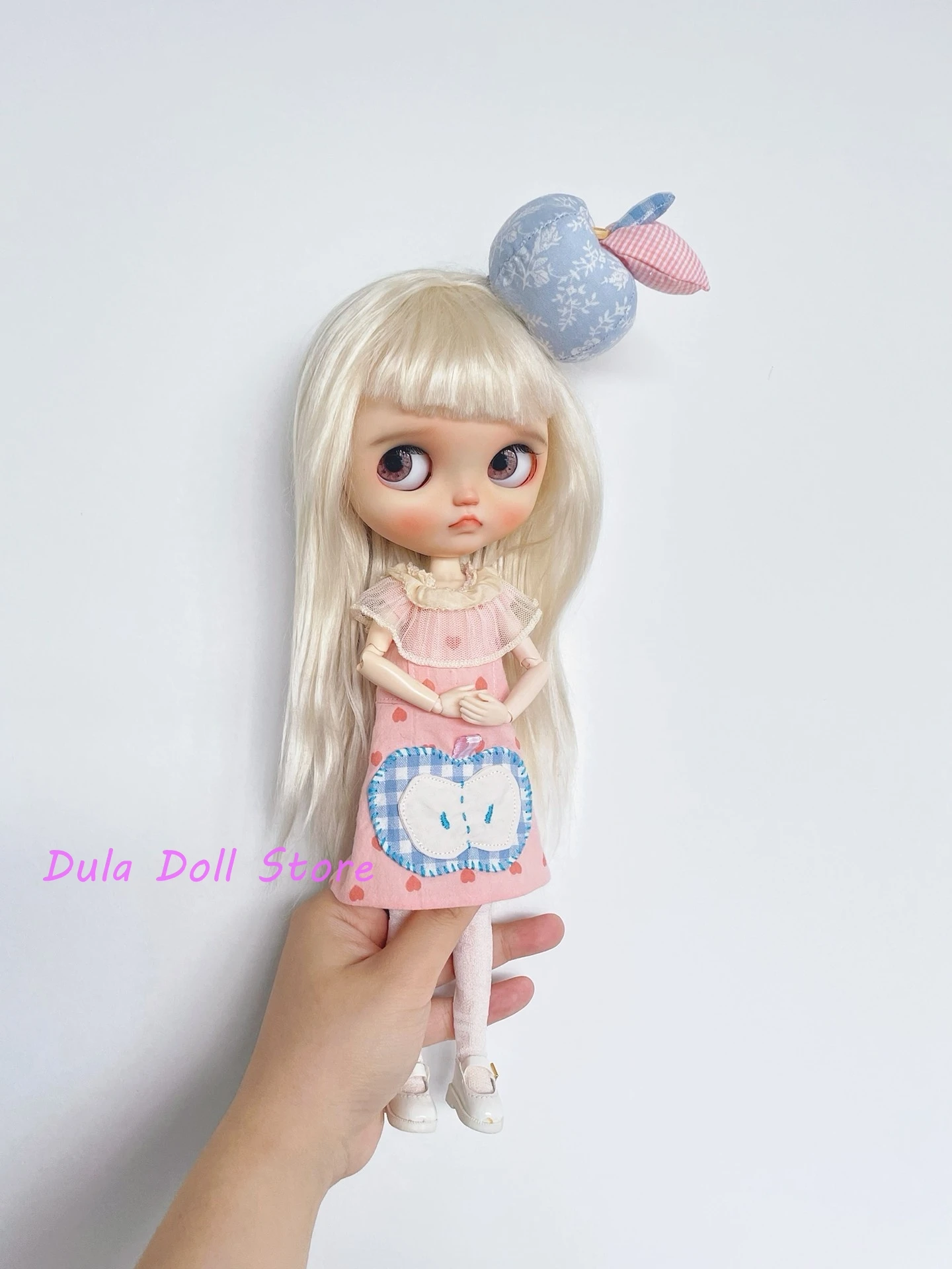 Dula Doll Clothes Dress apple skirt for Blythe ob24 ob22 Azone Licca ICY JerryB 1/6 Bjd Doll