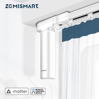 Zemismart Matter Over Thread Slide Smart Motorized Curtain with Splicing Track Beltless Design SmartThings Google Home Control