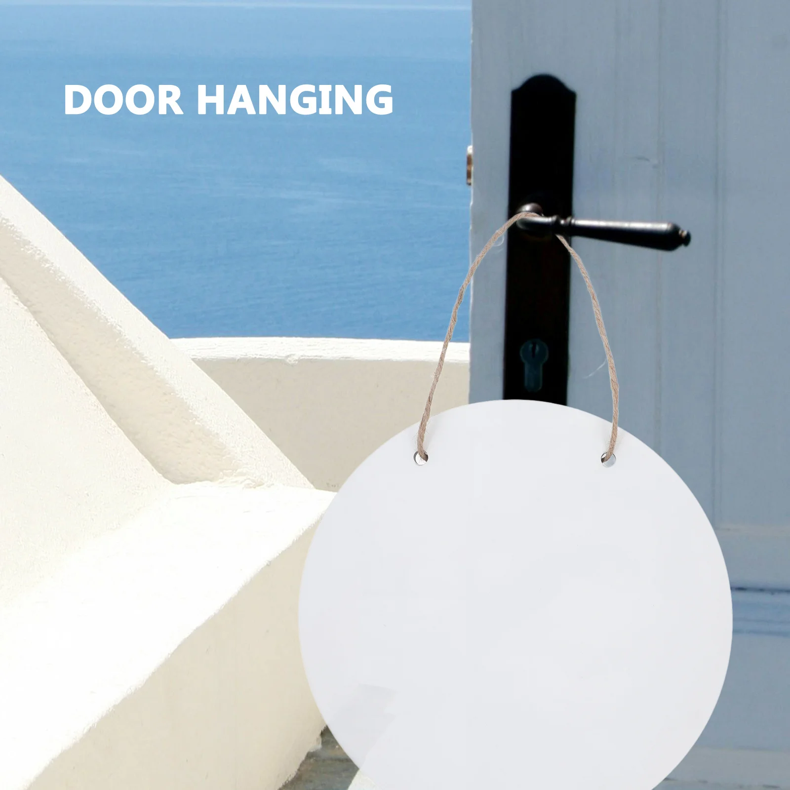 

Circle Sublimation Blank Plaque Hanging Sign Rustic Farmhouse Door Decoration Front Door Welcome Sign Blank Plaque