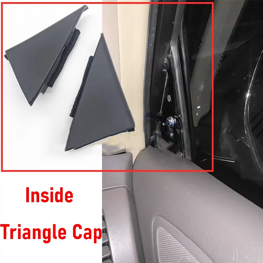 1Pc Front Door Lower Frame Trim Panel Garnish Cover Bracket Inner Triangle Plate Cap For Toyota Land Cruiser LC120 2003-2009