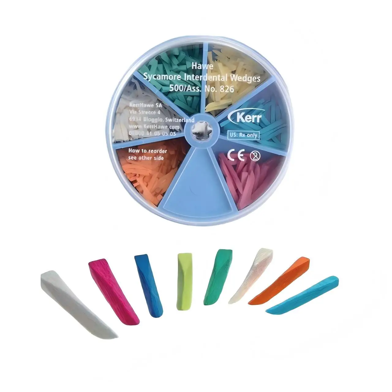 Dental Sycamore Wood Interdental Wedges Assorted Matrix Band Adaptation Tools For Restorative Clinic Dentistry Operation Box
