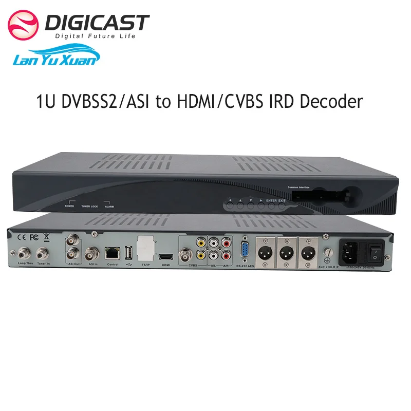 DMB-9020C Broadcasting Headend DVB-SS2 to HD CVBS IRD ASI to HD Decoder