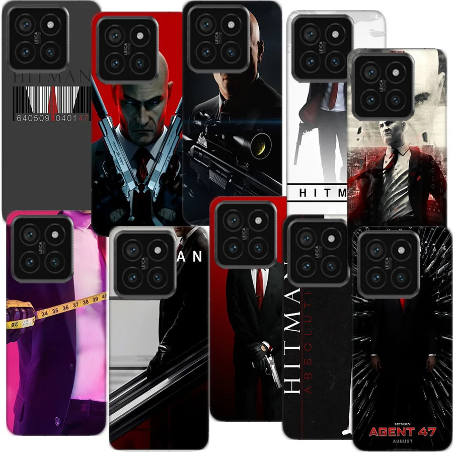 Man Hitman Agent Silicone Clear Phone Case For Xiaom Mi 12 12T 11T 10T 9T 13 11 10 9 8 Lite CC9 CC9E Pro 6X 5X A1 A2 A3 Cover Co