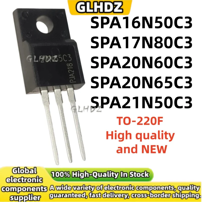 10Pcs SPA16N50C3 SPA17N80C3 SPA20N60C3 SPA20N65C3 SPA21N50C3 brand new TO-220F in stock