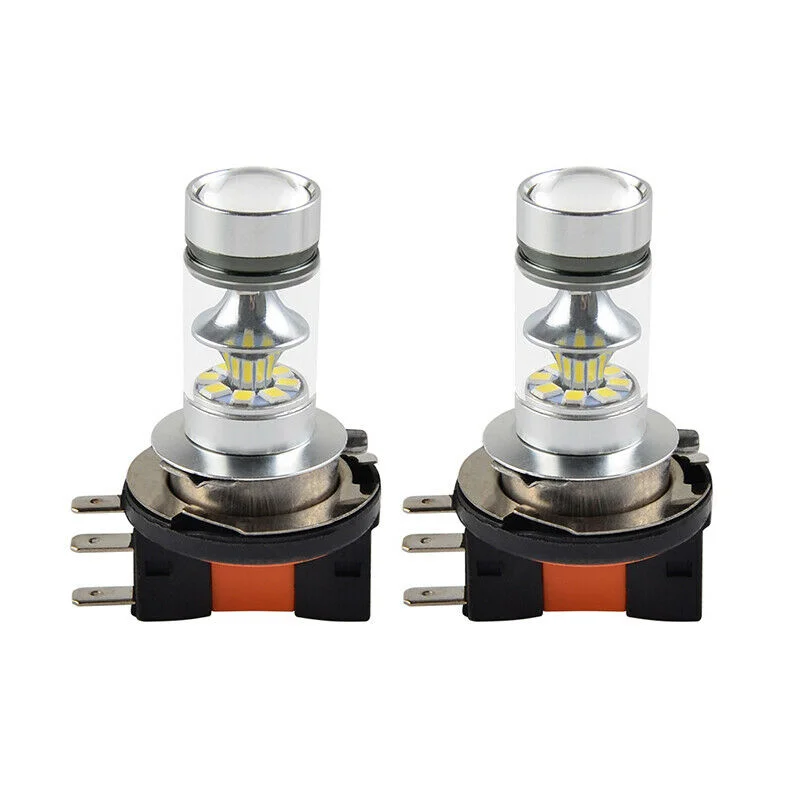 2x h15 led farol lâmpadas 8000k 20smd feixe alto drl lâmpadas kit para o carro para baixo luz h1 h3 h4 h6 h8 h9 h11 h16 aotu luzes lâmpadas