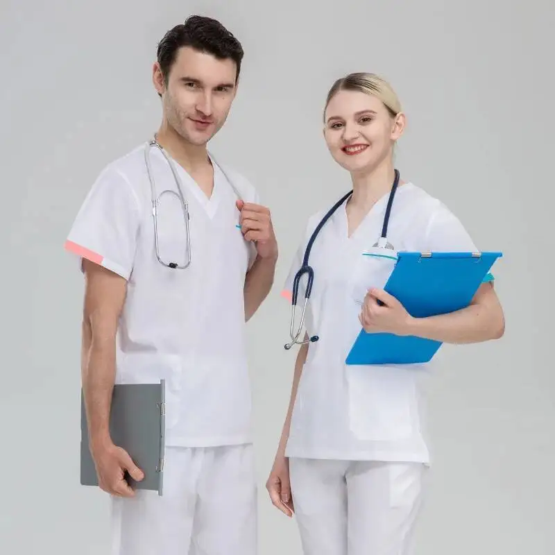 Hand Washing Clothes Female Dentist S Short Sleeved Summer Pet Room Surgical Gowns Clinic Nurse Gowns