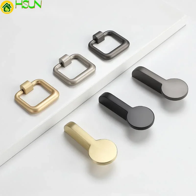 

Straight cabinet door handle brass Chinese clothing cabinet drawer handle zinc alloy single hole handle