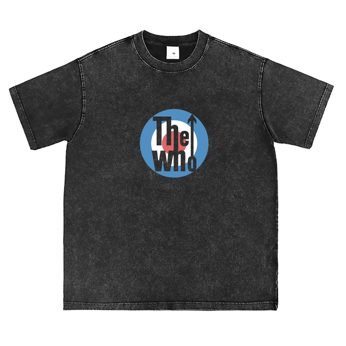 

Винтажный американский уличный рок-жилет The Who 2025 года Vtg, потертый потертый серый цвет, футболка без длинных или коротких рукавов