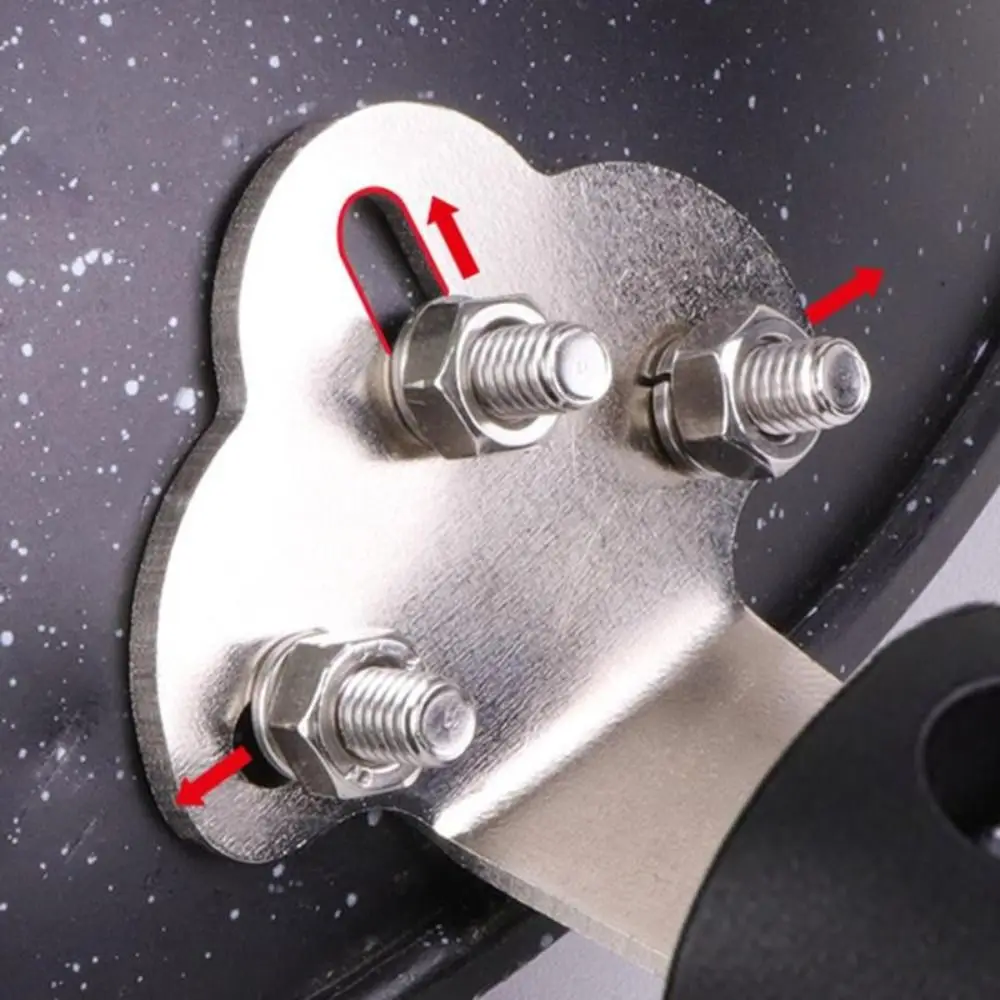 Universal Cookware Pot Handle Anti-Scalding with Screws Pan Handle Replacement Detachable Three-hole Wok Handle