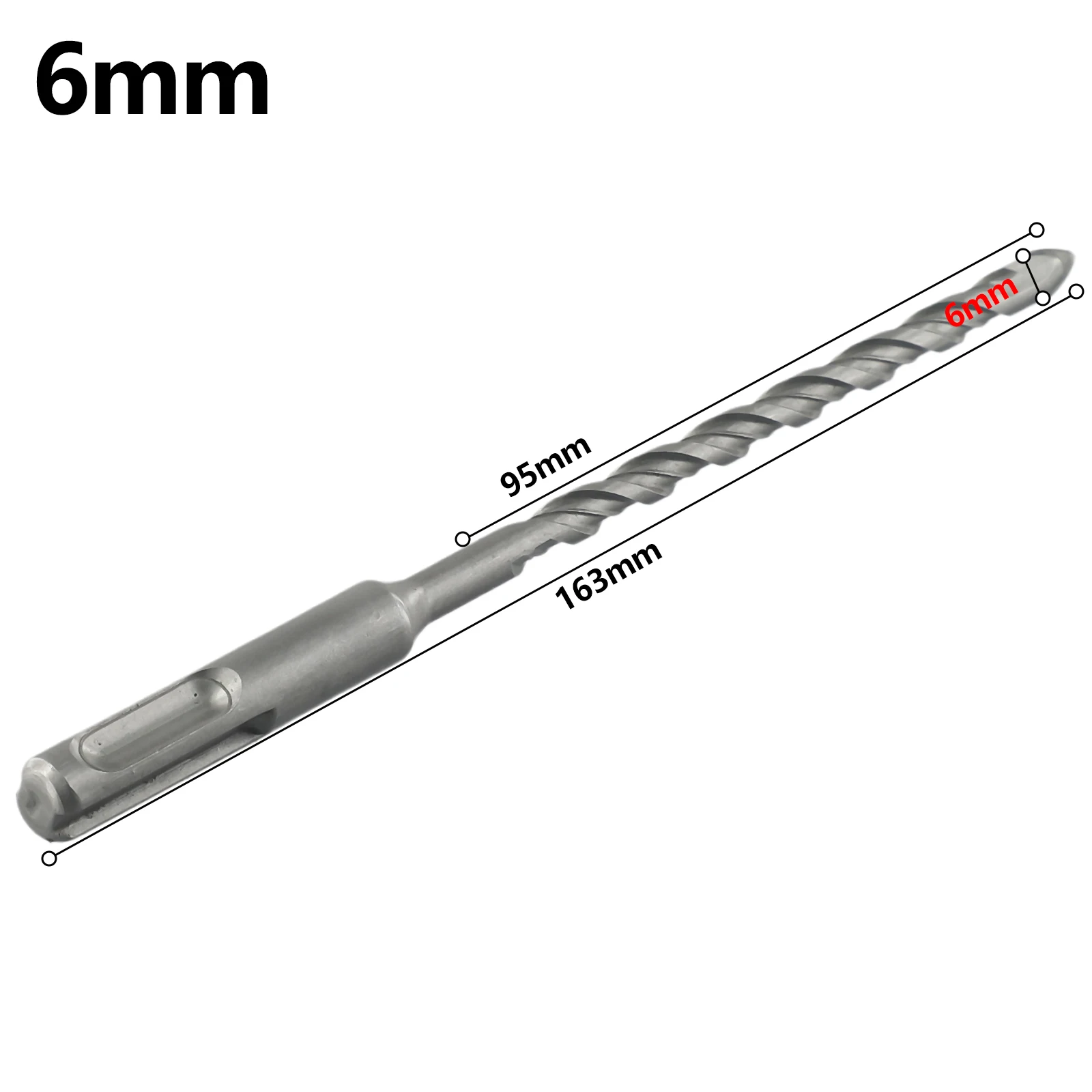 Practical Plastic Concrete Walls Drill Bit Industrial Grade Wear Resistance 2 Edge Triangular Drill Alloy Steel