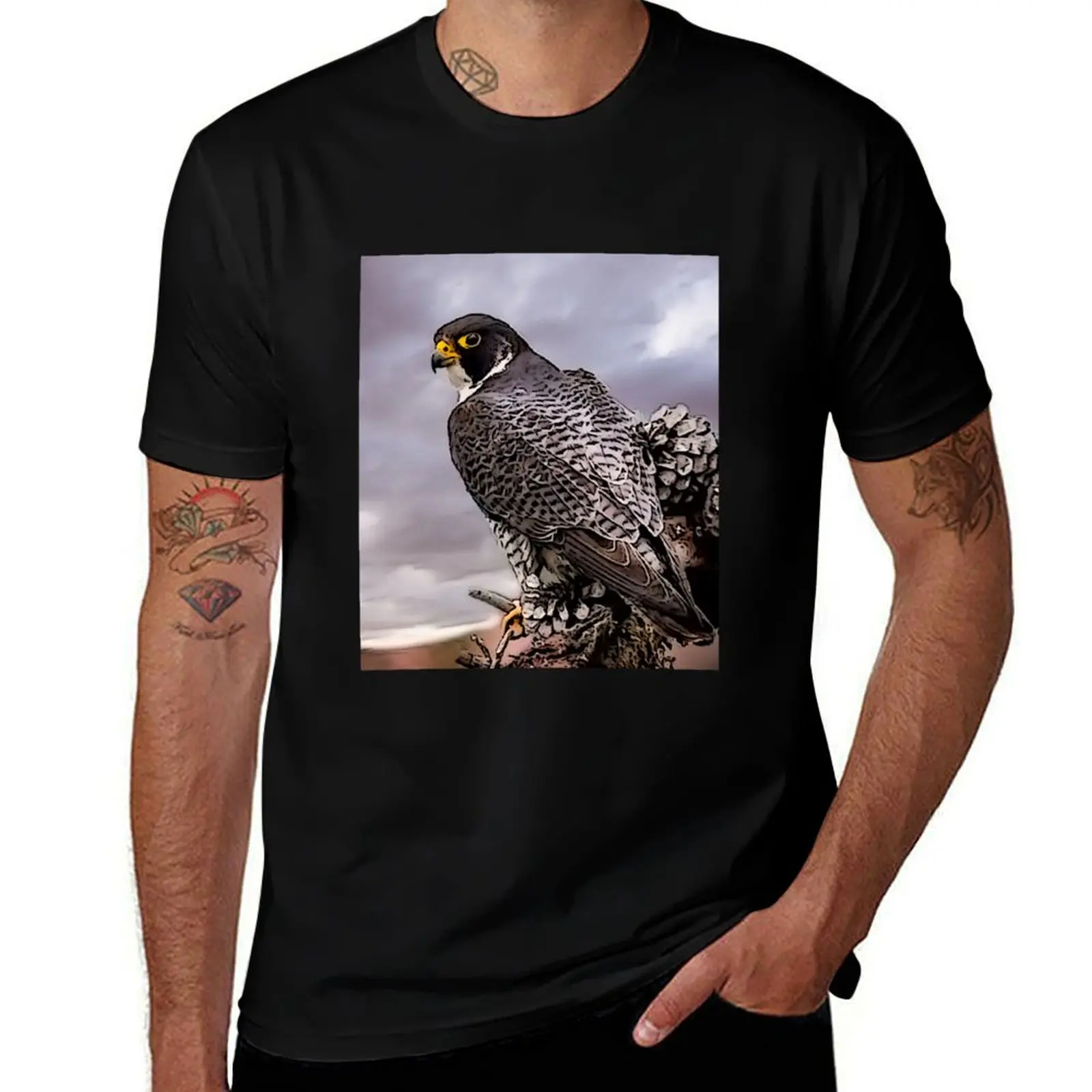 

Falcon! t T-Shirt shirts for mens graphic man shirts shirts t fit Peregrine T-Shirt slim t man cotton