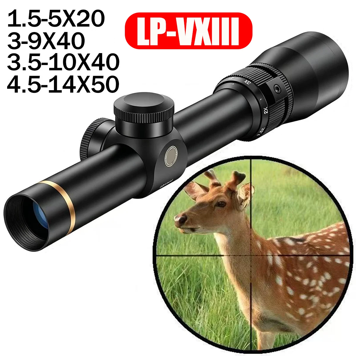 

Оптический прицел LP VX-III 4.5-14x50/1.5-5x20 SFP с сеткой Crosshair для охоты на дальние дистанции, тактический, для крепления на планку 11/20 мм, алюминиевый