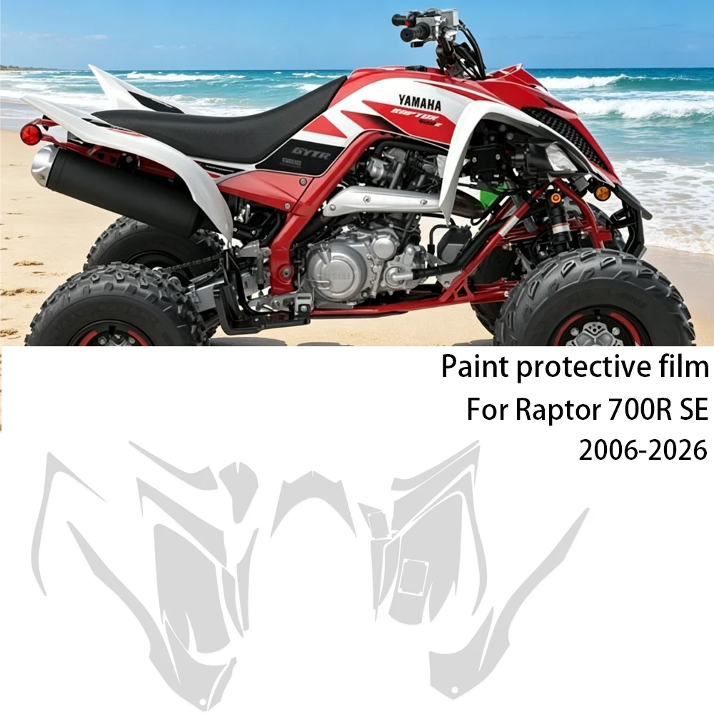 For YAMAHA Raptor 700R SE 2006-2026 Raptor700R SE ATV PPF TPU Motorcycle Protective Fairing Anti-scratch Film 7.5Mil Thickness