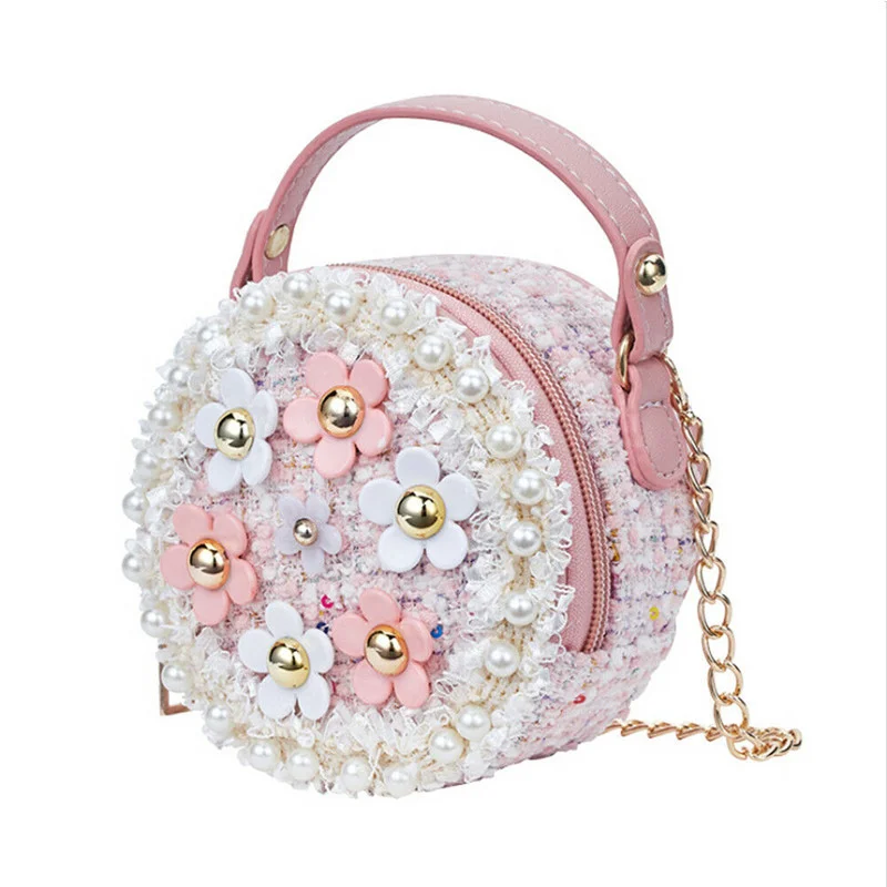 New Women Bag Lady Little Girls Toddler Princess Lovely Bag Kids Baby Messenger Shoulder Crossbody Flower Bag