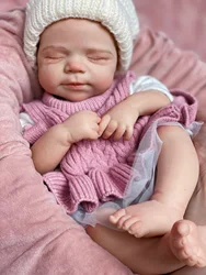 Can Open Mouth 45cm/33cm Solid Silicone Pascale Bebe Reborn Girls With Painted Skin Handmade Lifelike Newborn Baby Doll