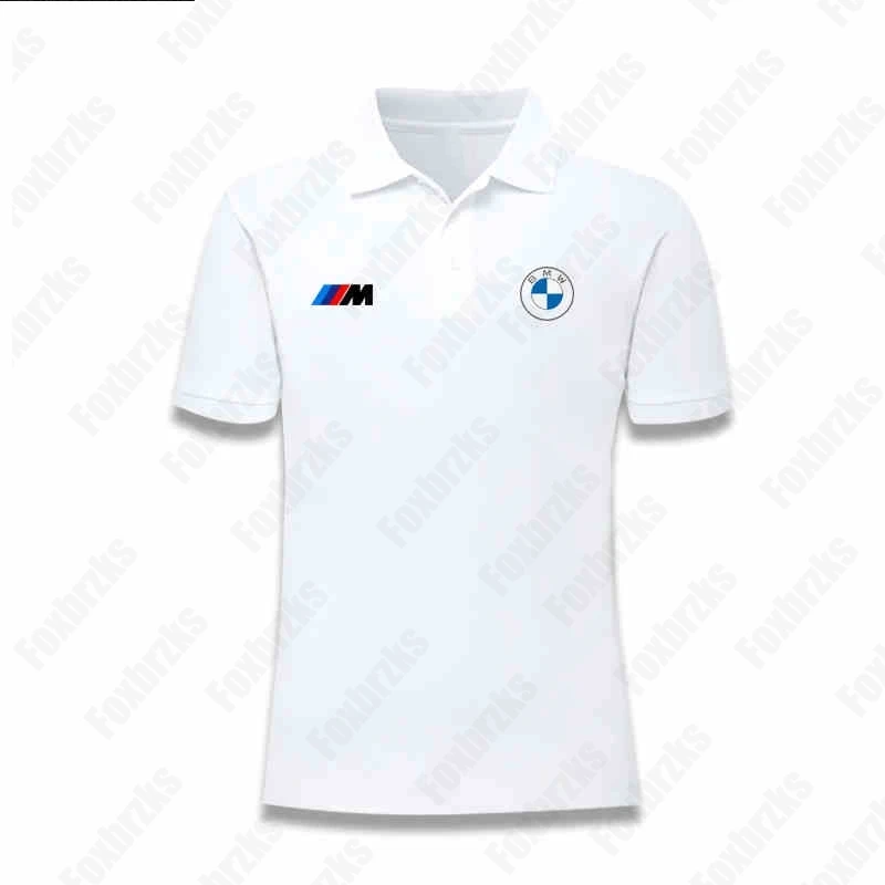 BMW Harajuku Racing Fan Poloshirt Korte mouw Zomer Zweet Sneldrogend Comfortabel Top Motocross Korte T-shirt Mouw B-M-W
