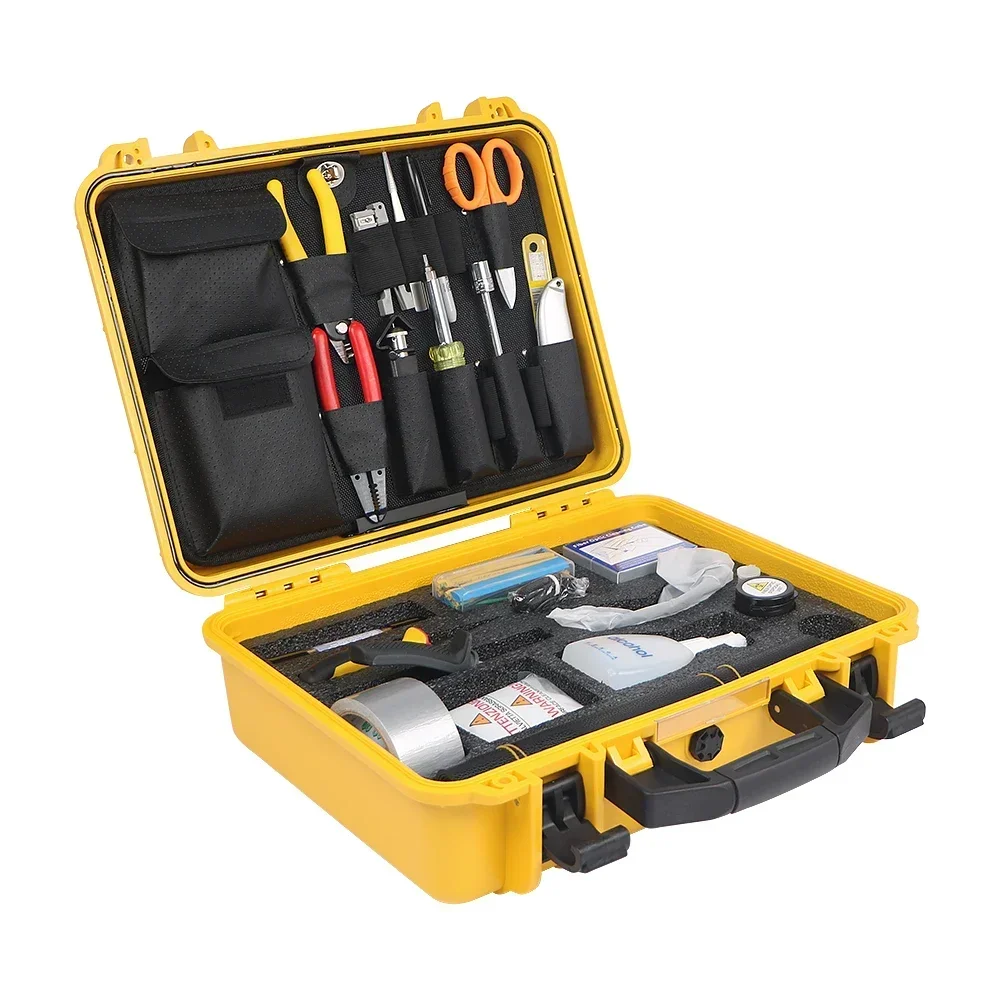 New FCST210601 Assembly Basic Fiber Optic Tool Kit Fusion Splicing Toolkit For FTTH Network Installation With Fiber Cleaver & C