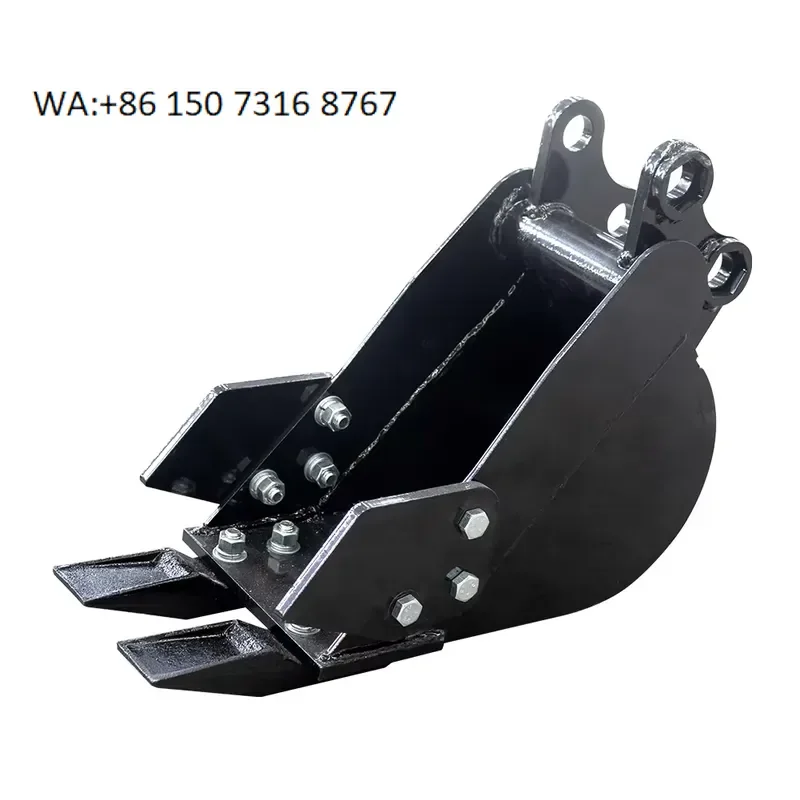 Mini Excavator Accessory Bucket Teeth 200mm 260mm Narrow Bucket 500mm 600mm 1000mm Plain Bucket Cheap Price