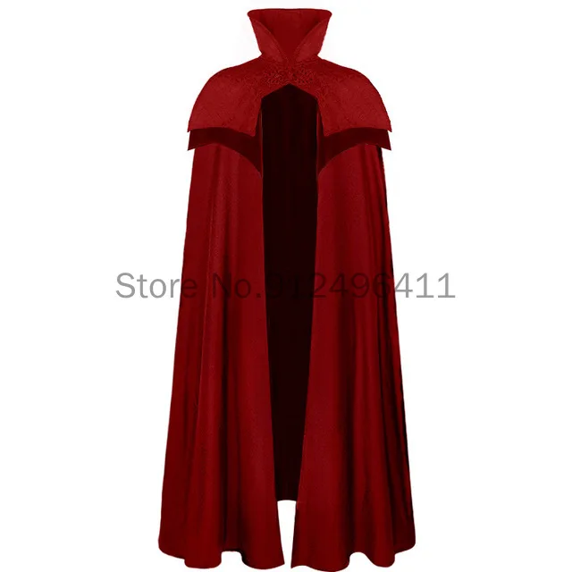 Cosplay Hallween Unisex medievale Steampunk mantello invernale Maxi Larp mantello pirata vichingo pelliccia di Halloween con cappuccio giacca gotica