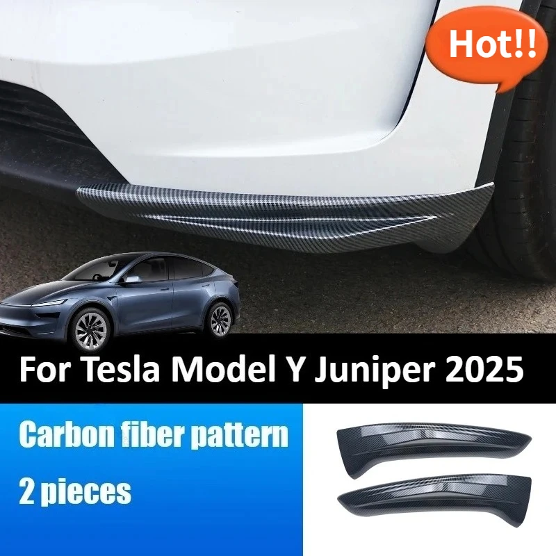 For Tesla Model Y Juniper 2025 2026 Front Bumper Protection Angle ABS Material Exterior Protective Component