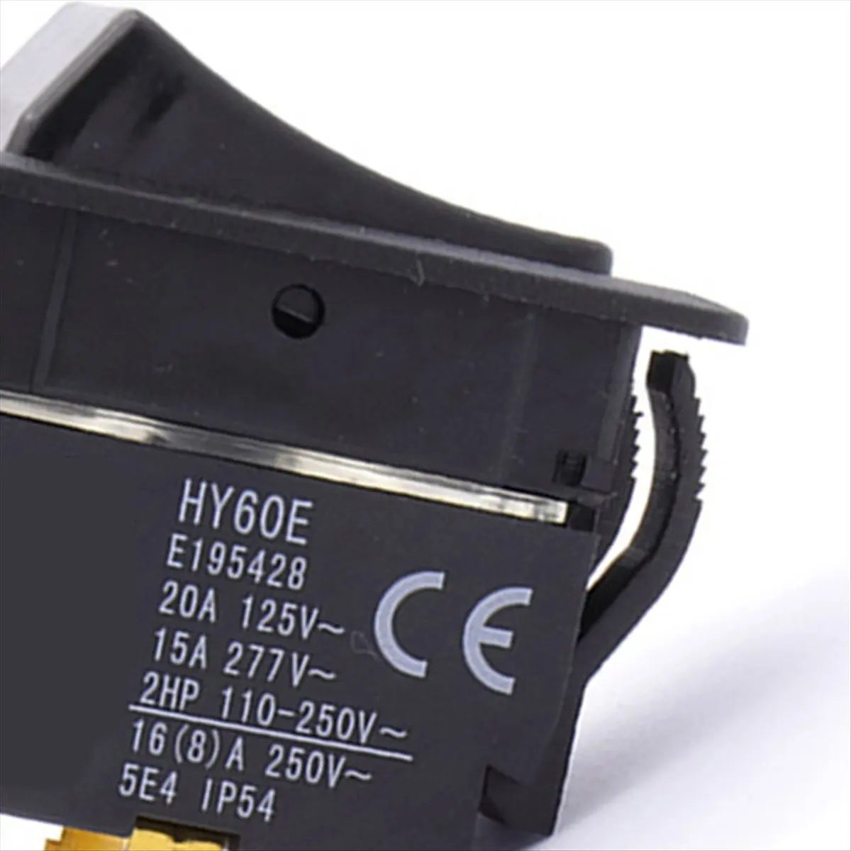 AT16 HY60E 4 Pins 20A 125V/250V 2HP Industrial on Off Rocker Pushbutton Switches