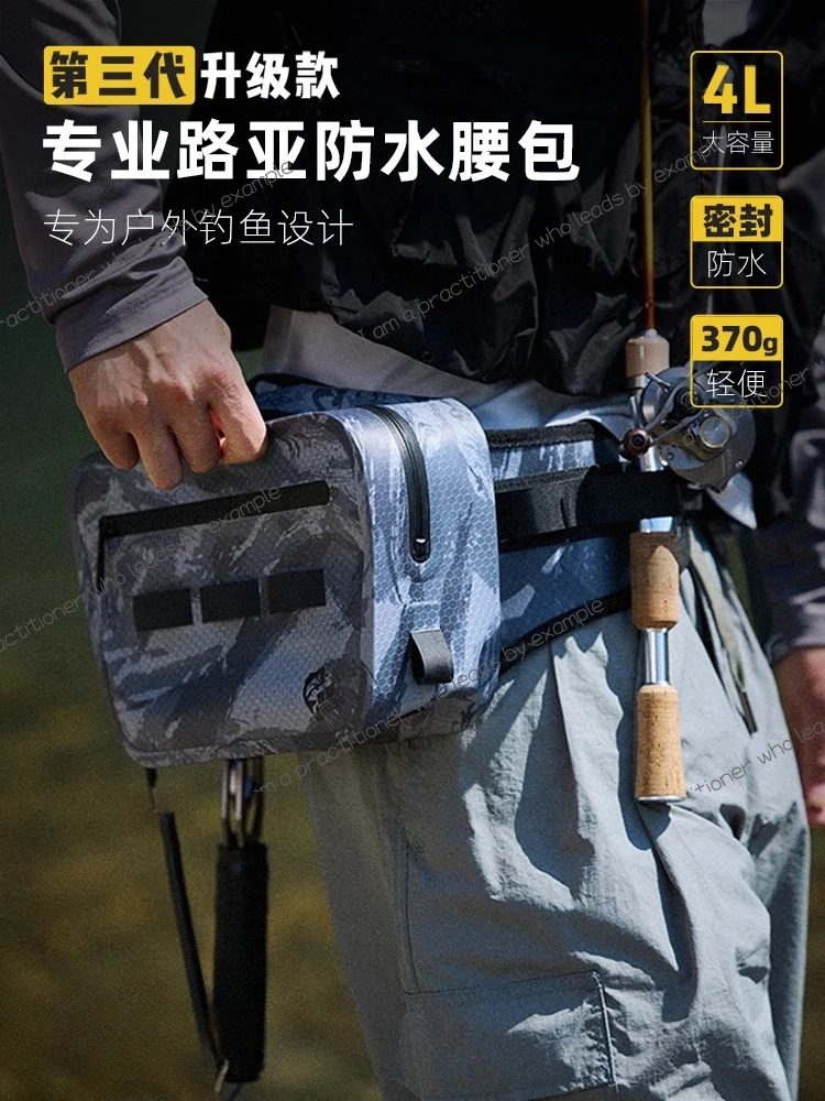 

Youdu new Luya waterproof fanny pack multi-functional backpack small micro-object stream professional airtight bag messenger 4L
