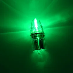 1 LED fishing light, underwater night fishing tool, flashing, constantly on, high pressure resistant, 11 cm light, strong light