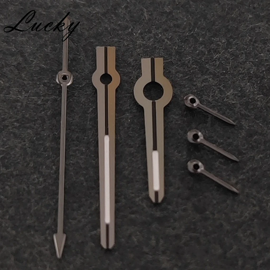 High Quality 13.5mm*13mm*8.5mm 6Pins VK63 Watch Hands Black Hands Green Luminous Watches Pointers Fit VK63 VK63A Quartz Movement image 3
