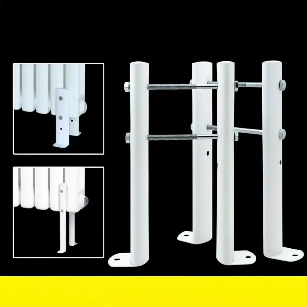 Heavy Duty Steel Radiator Floor Mount Bracket Holder For Home Heating System Thin Wall Installation Stand Support