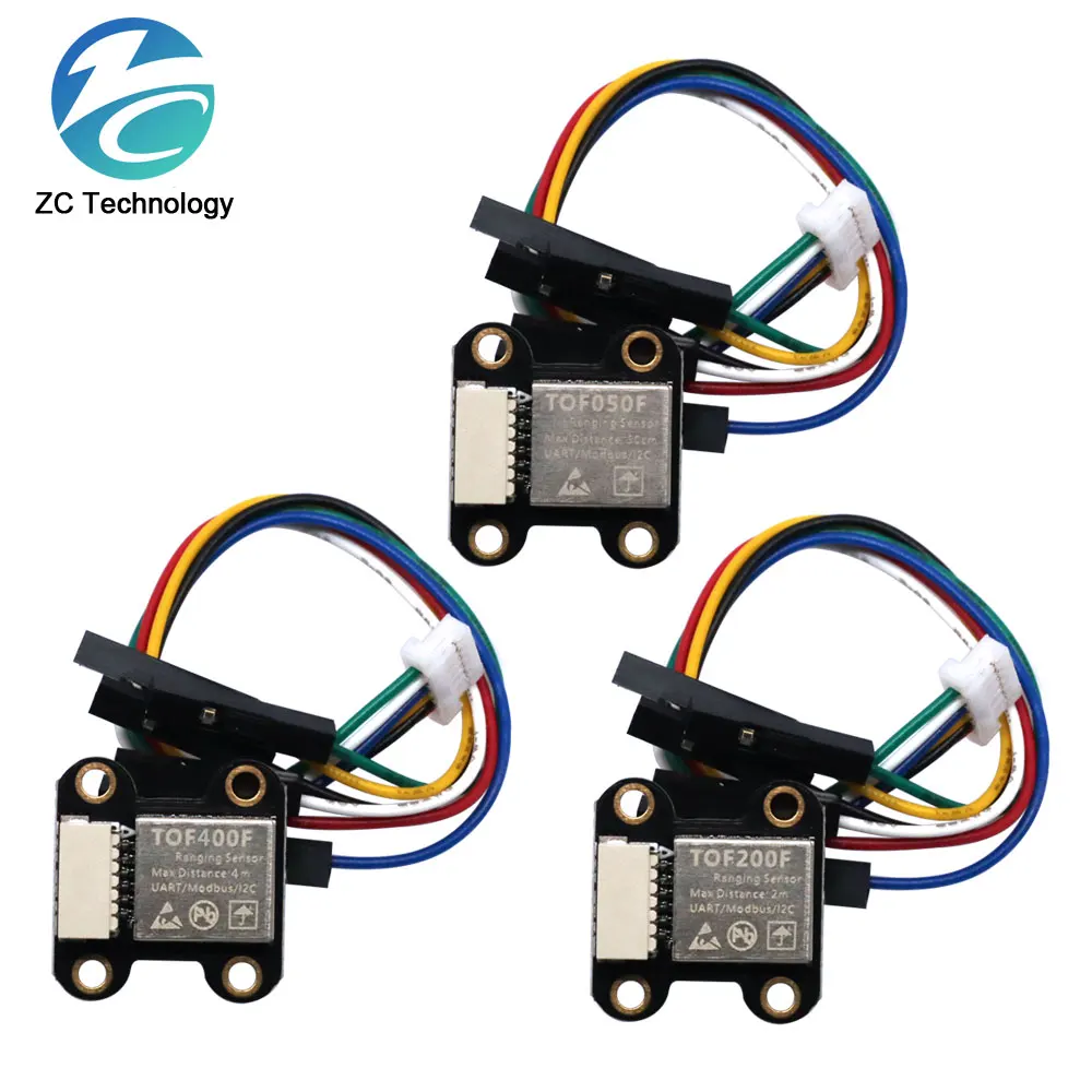 VL6180/VL53L0/VL53L1 Time-of-Flight (ToF) Laser Ranging Built-in MCU Algorithm TOF050F TOF200F TOF400F 50CM/2M/4M MODBUS/IIC I2C