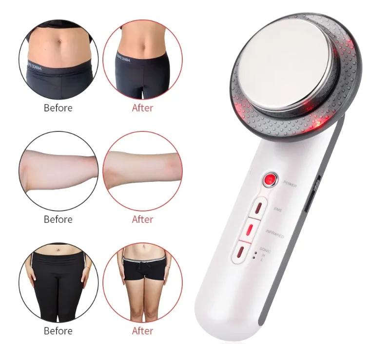 

Профессиональное ультразвуковое устройство для похудения EMS 3-в-1 — массажер для подтяжки кожи лица с инфракрасным светодиодным косметическим оборудованием