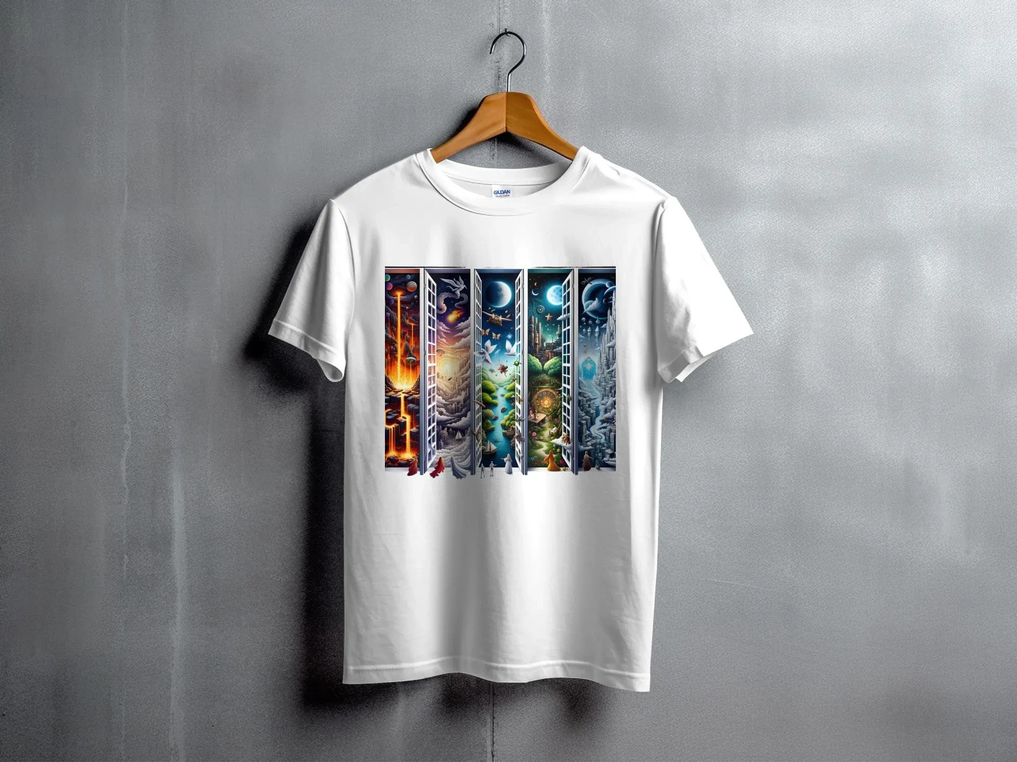 M.C. Escher Surreal Morphing geometric T-Shirt Funny Tee Graphic Tshirt Unisex Shirt Science Mathematics Gift for student