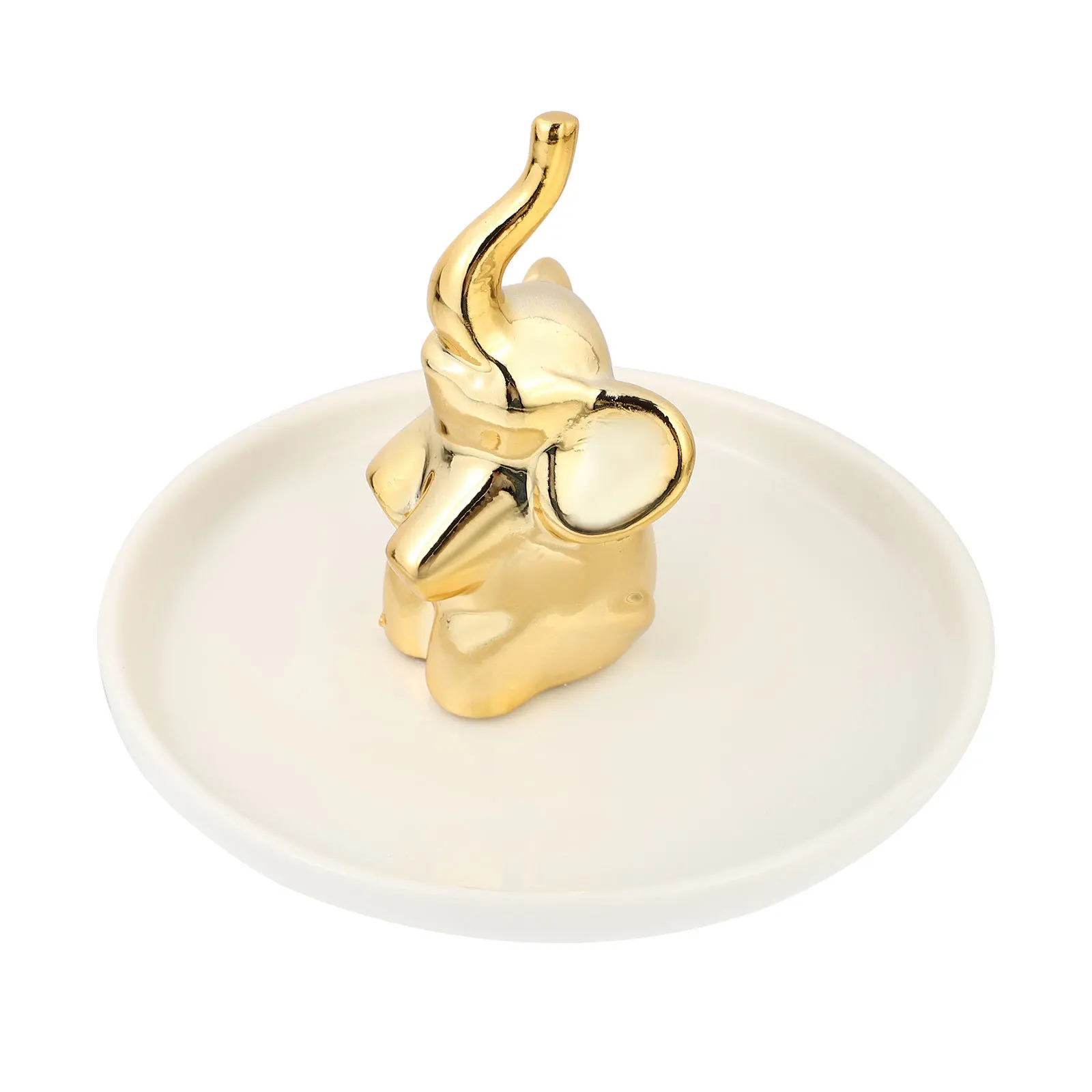 Tray Jewelry Storage Elephant Ornament Desk Accessories Home Decor Display Dish