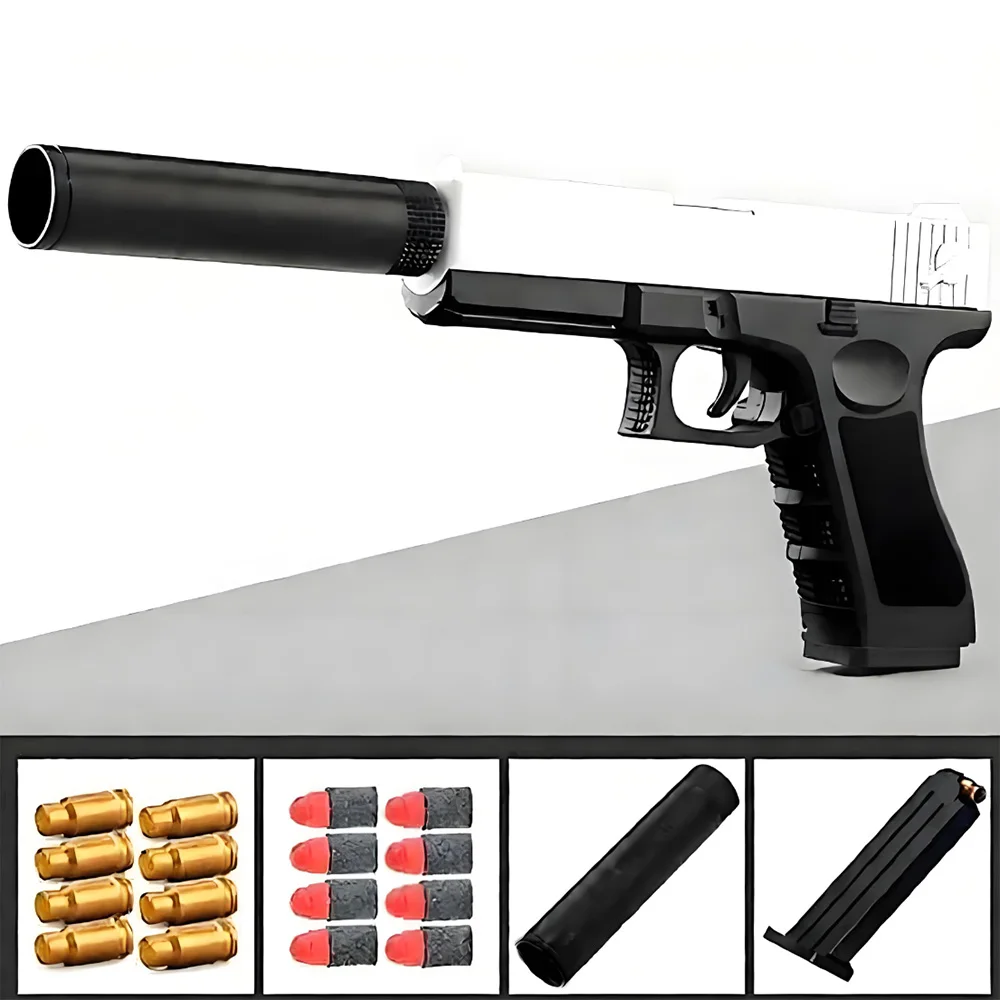Shell Ejecting Best Pistol Gun Toy For Boy Real Toy Pistol Model Boys Christmas Gift Dropship