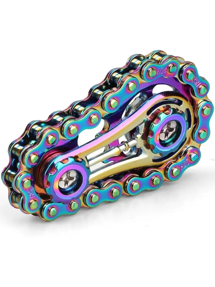 AliExpress NONE Fidget Chain,Sensory Bike Chain EDC Anti Stress Relief Anxiety Metal Fidget Finger Hand Spinner Toys For Kids Adults ADHD Autism