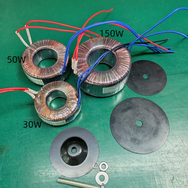 Pure Copper 100W Toroidal Transformer 110V 220V 230V 240V to 6V 9V 12V 15V 18V 24V 30V 36V 48V 60V for Audio Amplifier