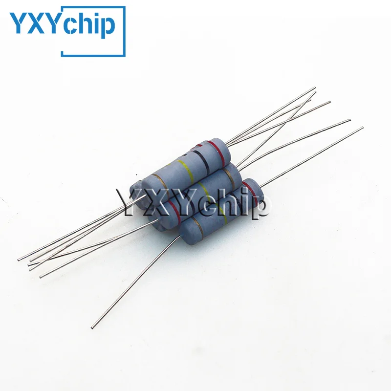

50PcS 5W Carbon Film Resistor 5% 0.12R 0.5R 0.82 1R 2.7R 1M 2.2K3.3K 4.7 6.8K 100K 10R 330 470 910ohm Metal oxide film Resistor