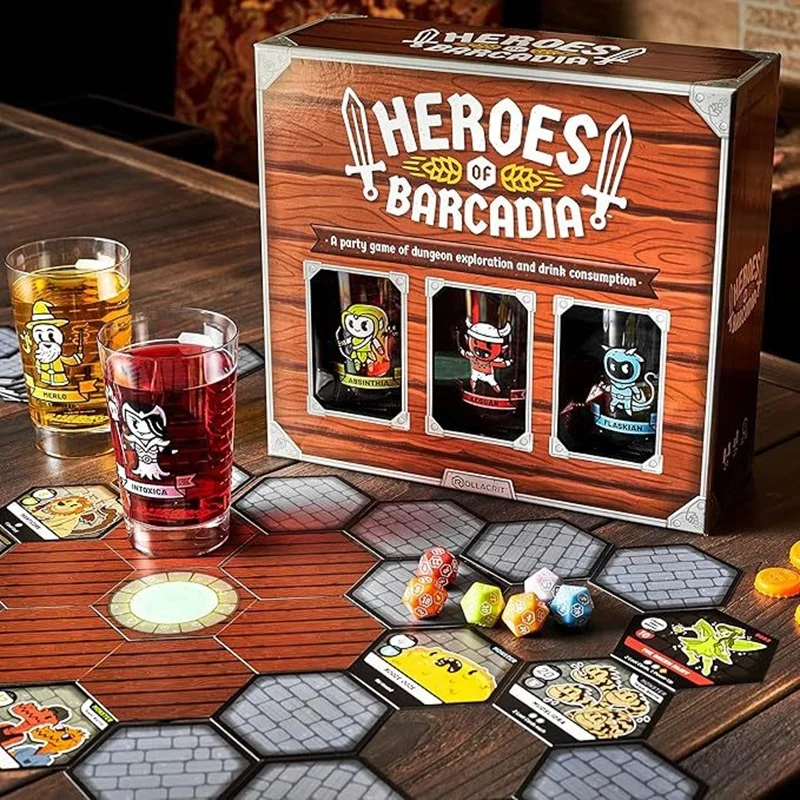 لعبة لوحة تجميع البار لعبة شرب استكشاف الزنزانة، لعبة شرب الحفلات، لعبة شرب حفلات السفر والمهرجانات