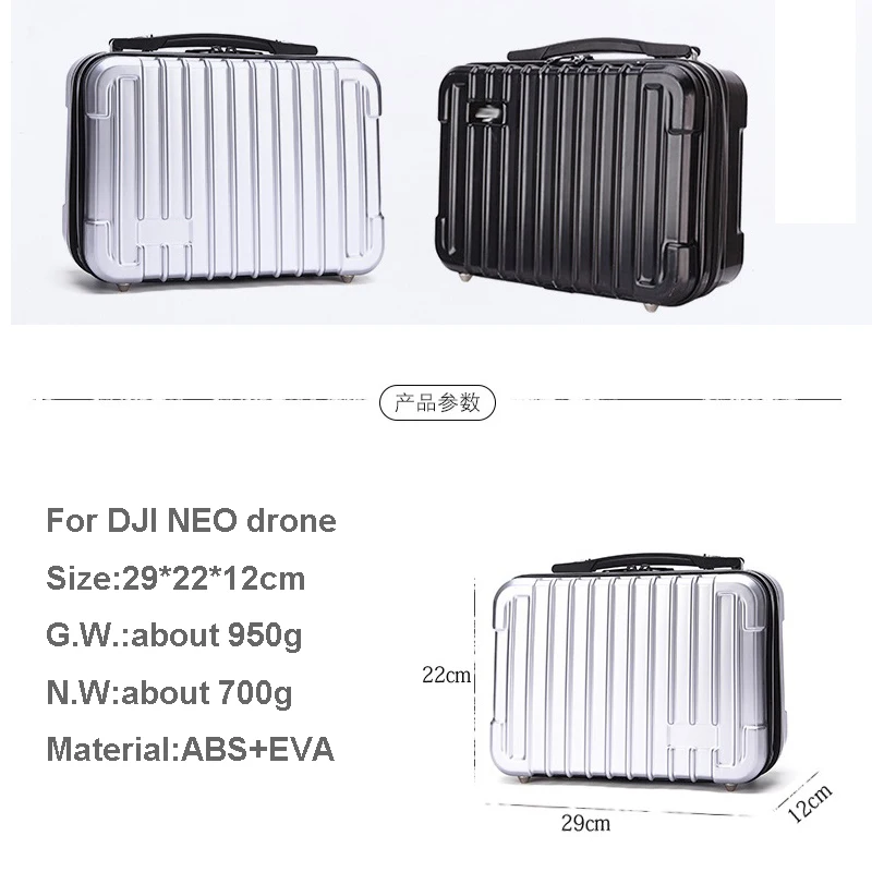 In Stock Safety Carrying Bag for DJI NEO Drone Accessory Hard Case Waterproof Large Capacity Box for DJI RC-N3 Storage Suitcase