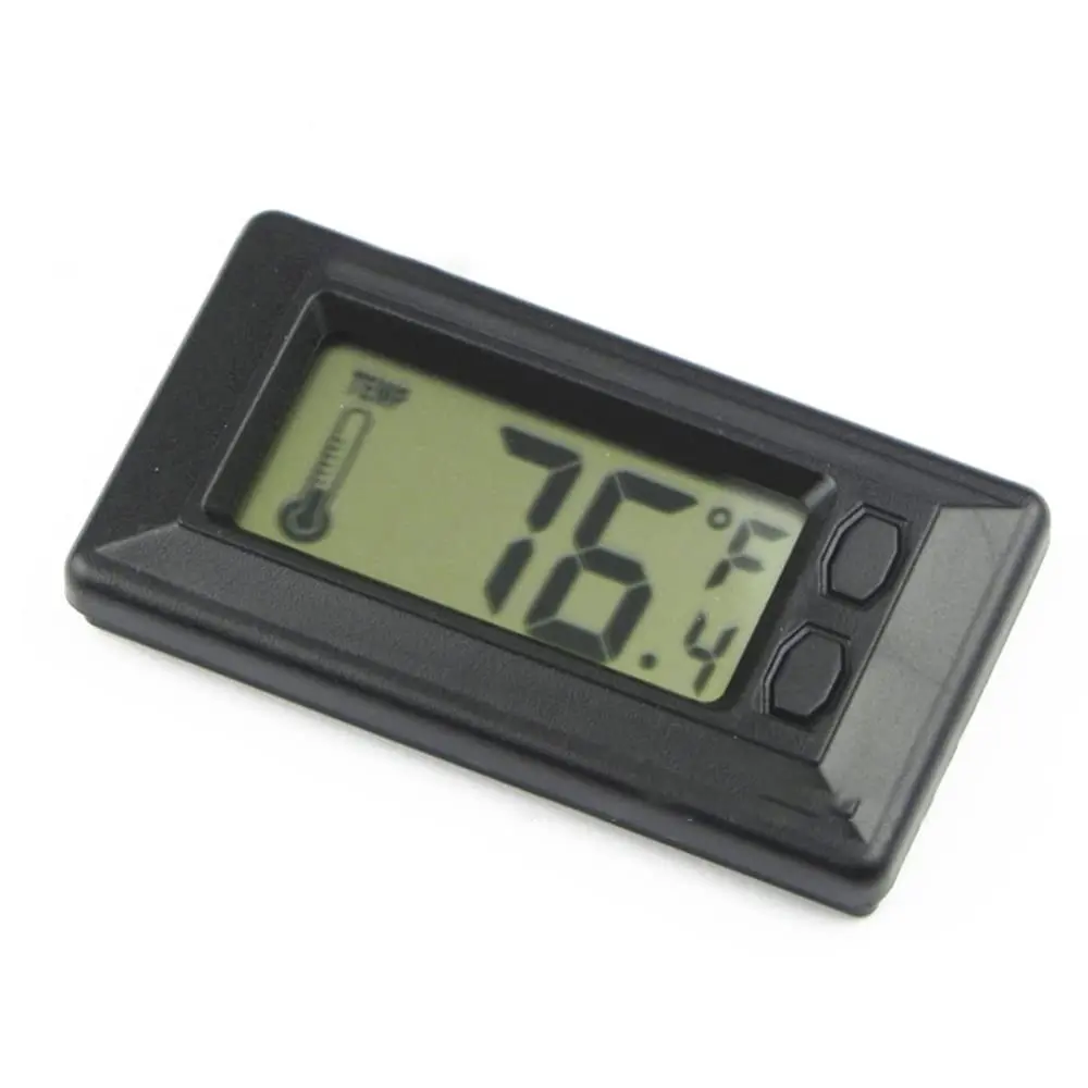 Practical Car Electronic Thermometer Ultra-thin Large-screen Lcd Display Interior Digital Thermometer Acesssories