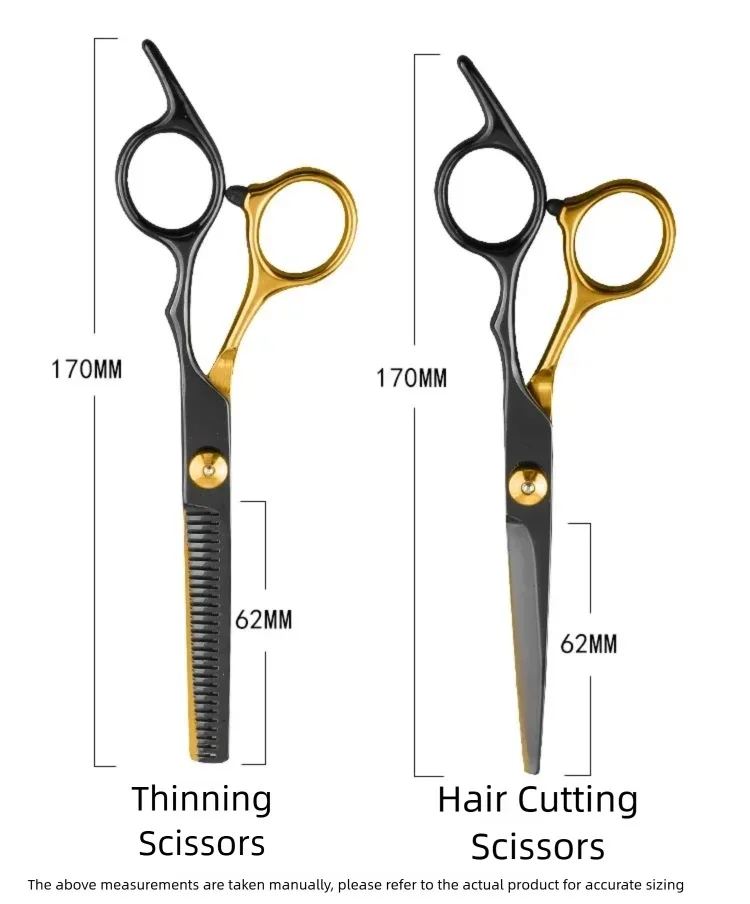 

Hair Thinning Scissors Professional 6.0" Barber Shears - Stainless Steel Haircutting & Styling Tools