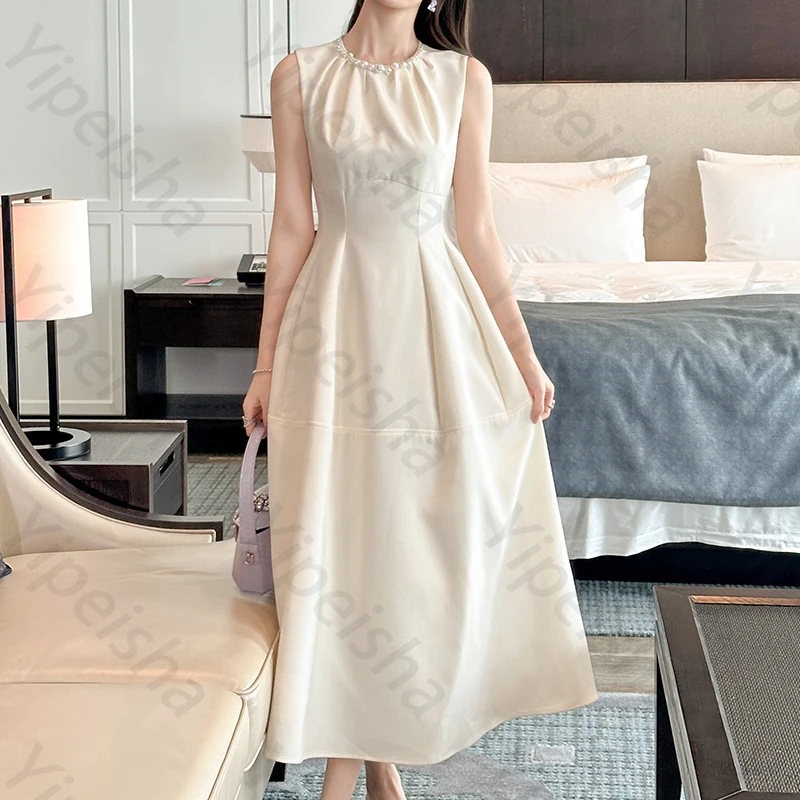 

Sexy Fashion O-Neck Sleeveless Evening Dresses Elegant Celebrity Dress Exquisite High Quality Prom Party Gowns Women Customized