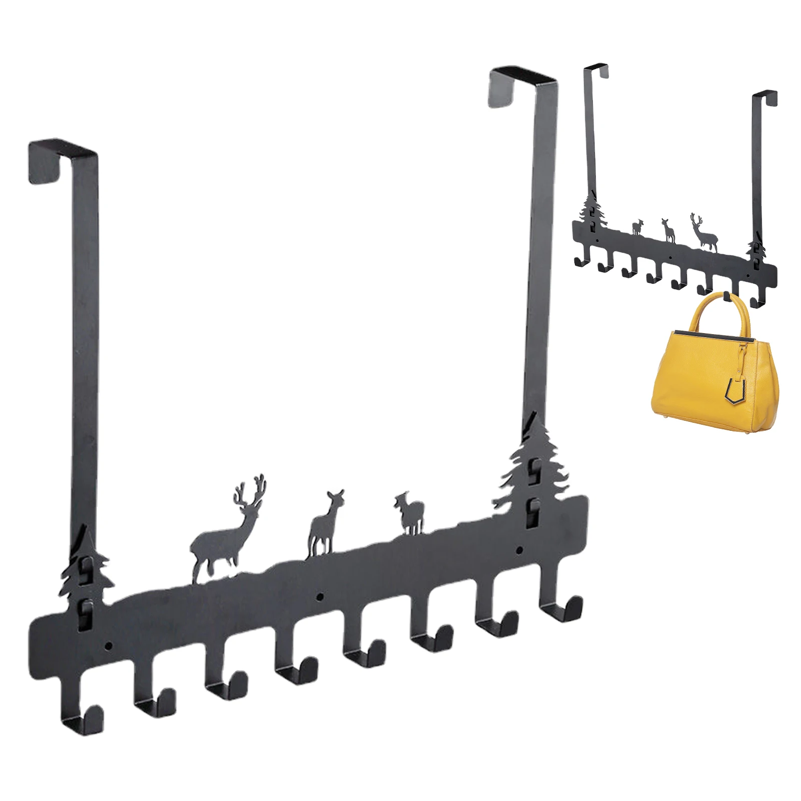 1 pz ganci sopra la porta 8 ganci casa bagno organizzatore rack vestiti cappotto cappello asciugamano appendiabiti supporto da bagno accessori da cucina
