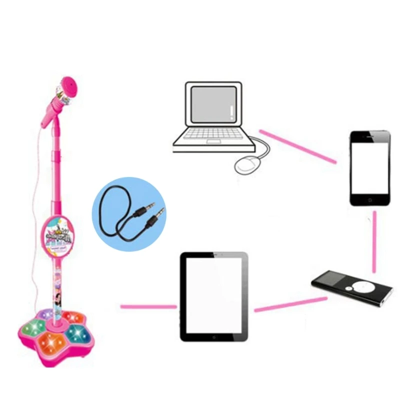 Micrófono eléctrico para niños pequeños, instrumento Musical, juguete canto para bebés, juego música educativo Karaoke