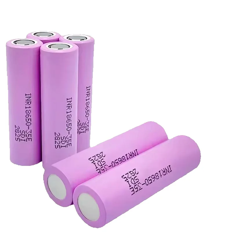 10 Stück INR18650-35E 18650 Batterien 3,7V 3500mAh 25A Hochstrom Wiederaufladbare Li-Ion Premium-Zellen für Taschenlampen, Elektrowerkzeuge, DIY-Packs, EU- und Polen-Lager