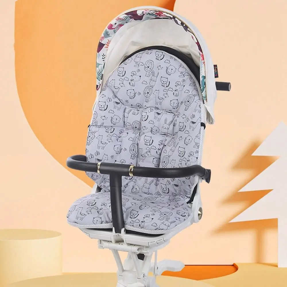 Seat Liner Pad Baby Neck Support Pillow Cartoon Pushchair Car Mat Trolley Mattress Baby Stroller Cushion Stroller Accessories