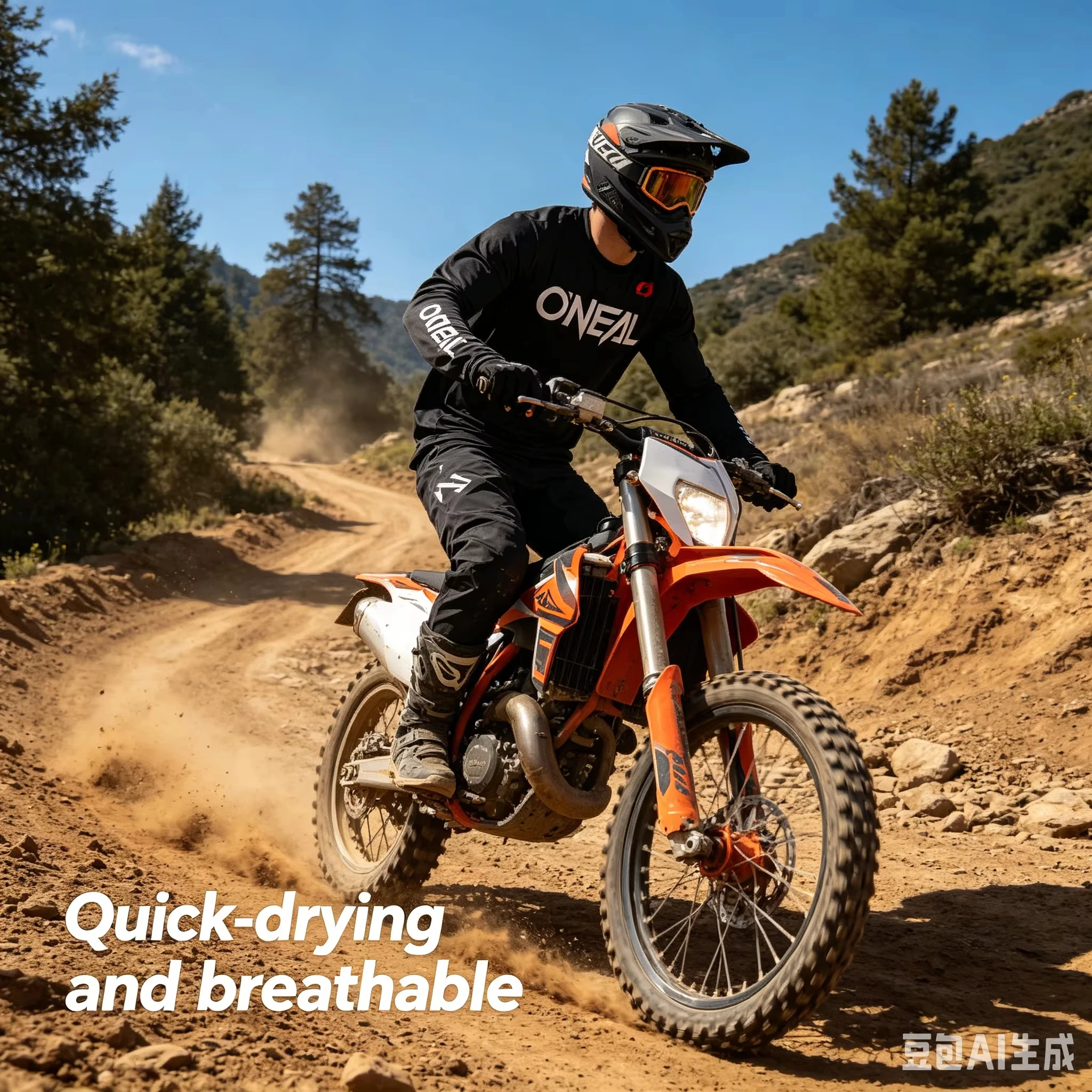 Familien-Set: Herren Downhill-Rennanzug, MTB-Radtrikot, Motocross-Motorradtrikot, atmungsaktiv, schnelltrocknend, Offroad-Sportbekleidung – Detail 5
