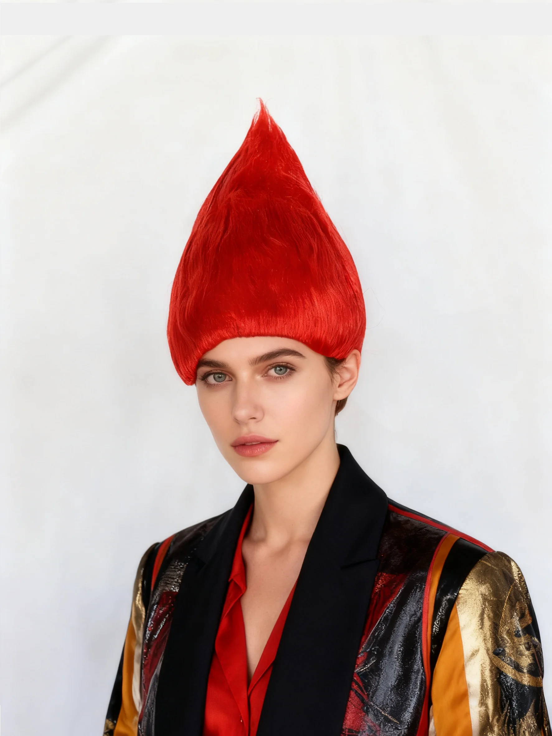 

Синтетический красный парик для косплея, тематические вечеринки и костюмированные мероприятия на Хэллоуин, уникальный привлекательный стиль