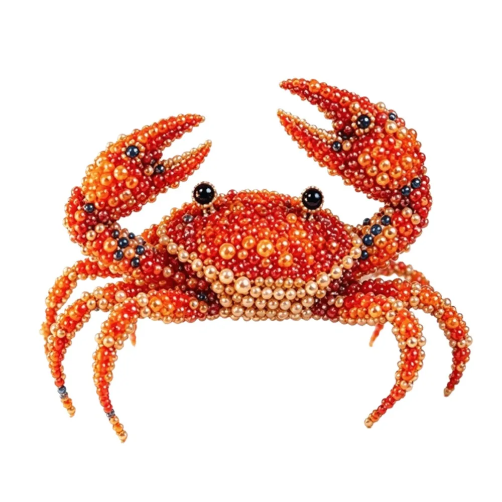 3D Design Bead Craft Kit Colorful Beads Animal Shape DIY Beadwork Kit Handmade Material Crystal Beading 3D Bead Craft Set