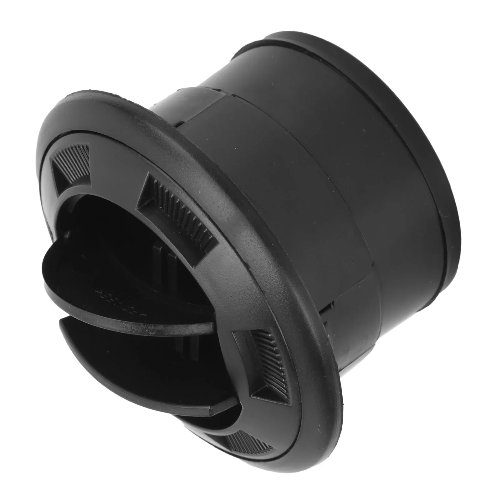 75mm Dashboard Air Conditioning Deflector Outlet Black Round Vent Universal for Bus RV Car Air Conditioning Vent